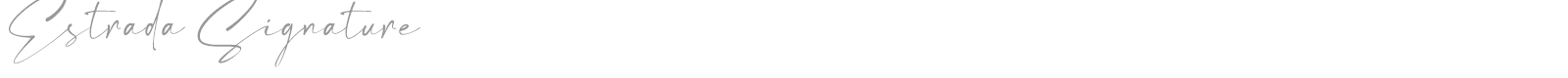 Estrada Signature font preview